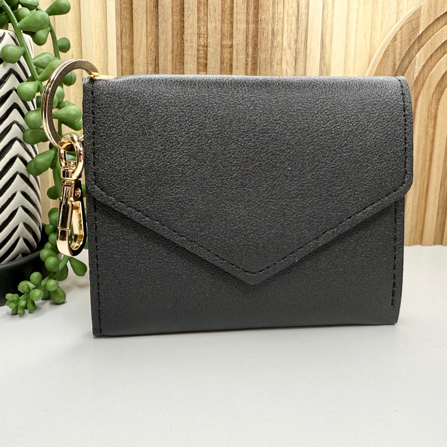 Black Tri-Fold Wallet